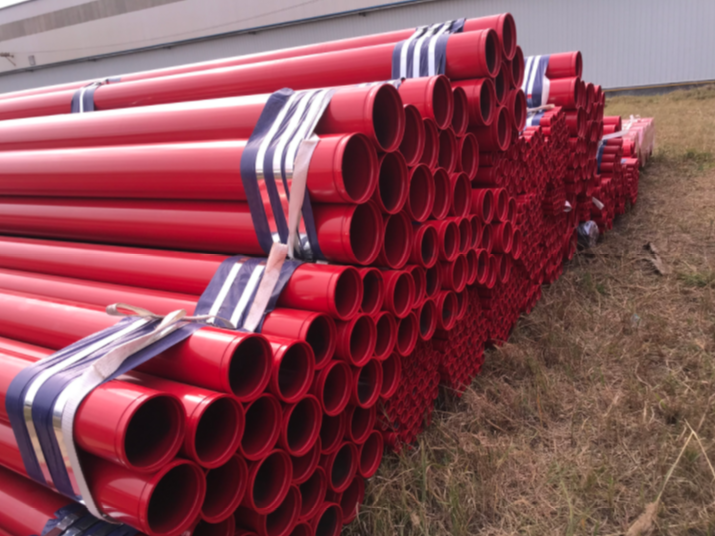 Fire protection pipe to South America