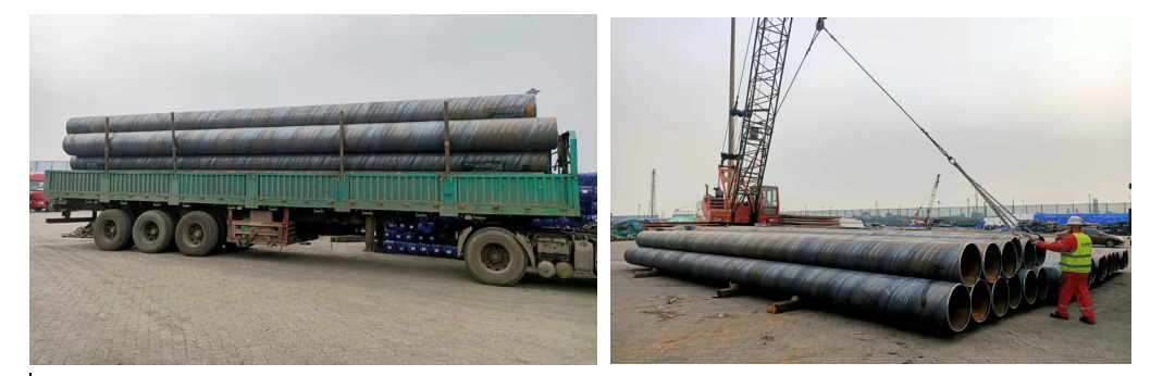 Spiral steel pipe pile, special for port